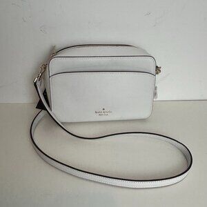 Kate Spade Saffiano‎ Leather Camera Bag in White Dove NWT